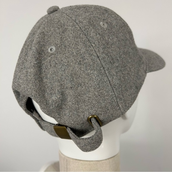 NWT Indigo Gray 'Girl Gang' Baseball Cap WOOL BLEND - Picture 3 of 6